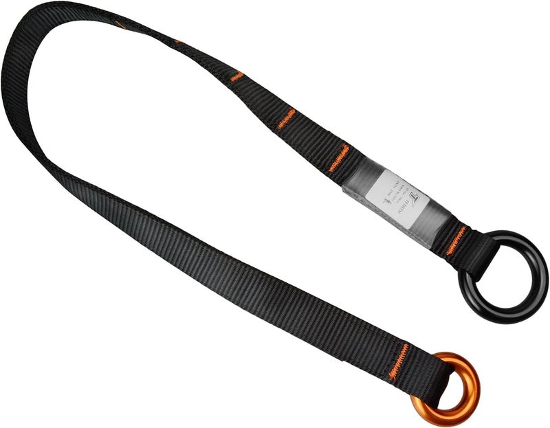 TFTICFH Friction Saver, 23kN Cambium Saver Retrievable Anchor, Climbing Rope Loop Belt Sling with Two 25kN Aluminum Rings for Tree Arborist Climbing Rappeling - Image 2